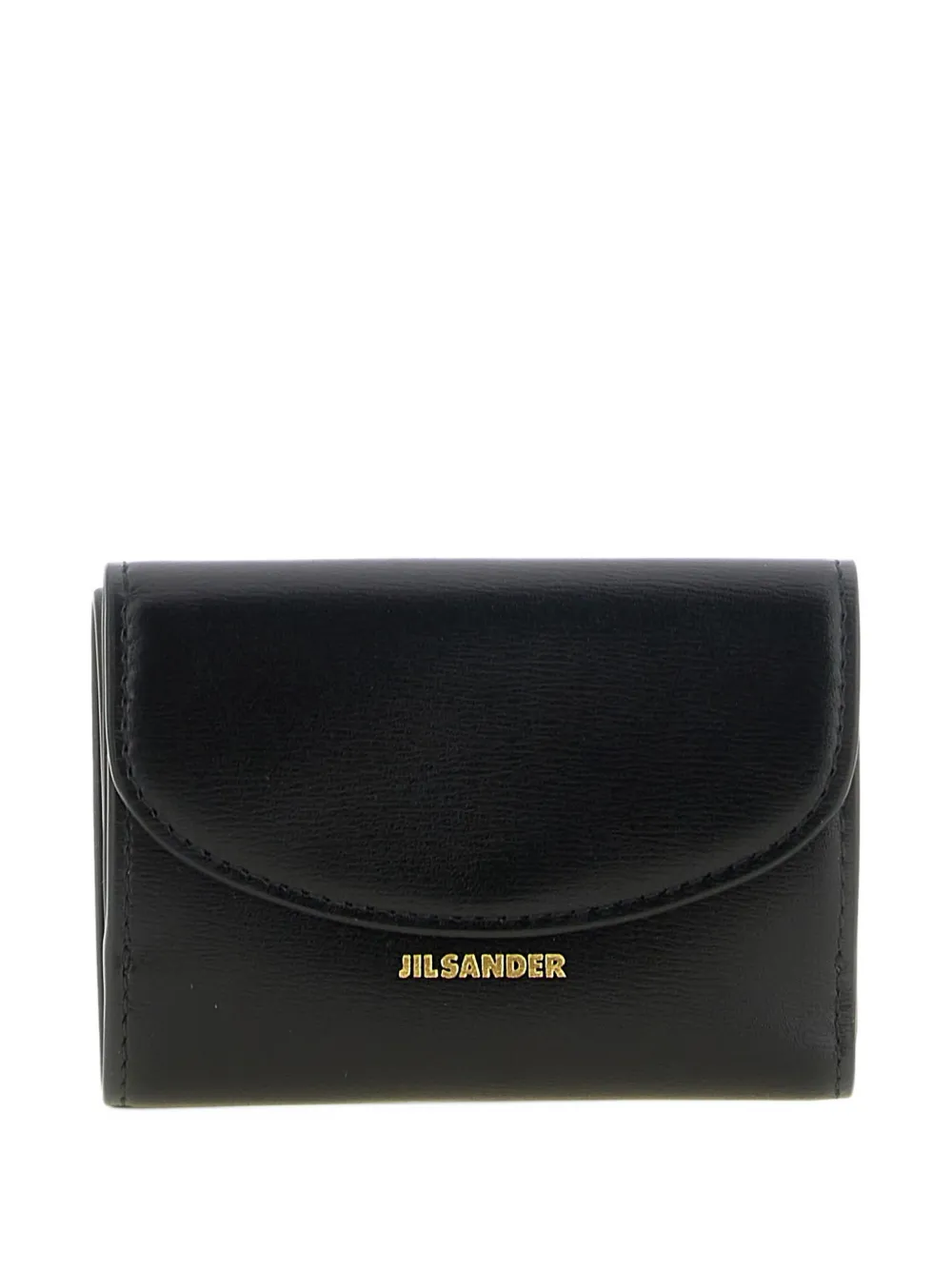 Jil Sander Cannolo mini tri-fold wallet Zwart