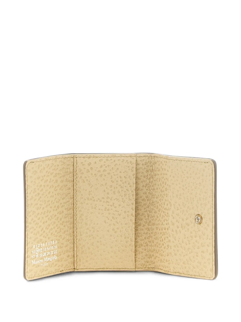 Maison Margiela Four Stitches leather wallet Bruin