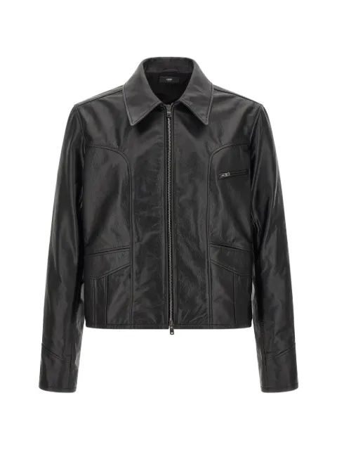 AMIRI zip-up leather jacket