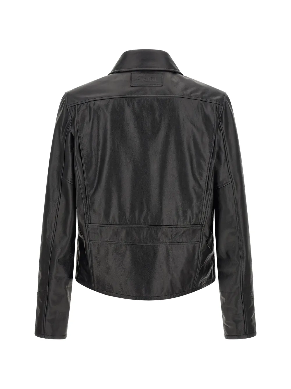 AMIRI zip-up leather jacket Zwart