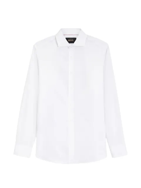BOSS regular-fit shirt in micro-structured italian cotton