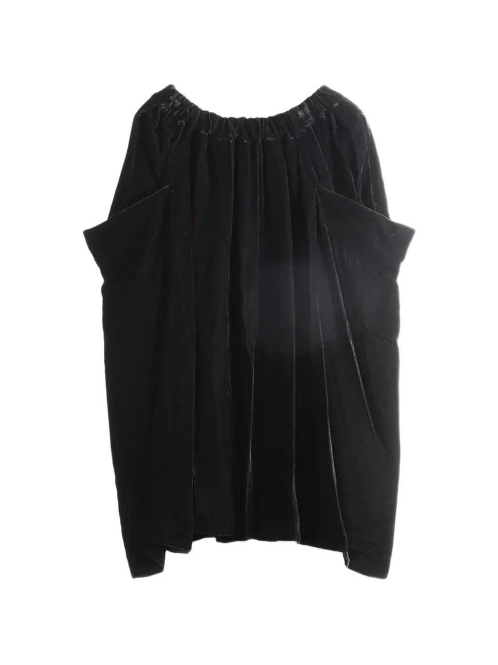 Comme Des Garçons Comme Des Garçons velvet pleated skirt - Nero
