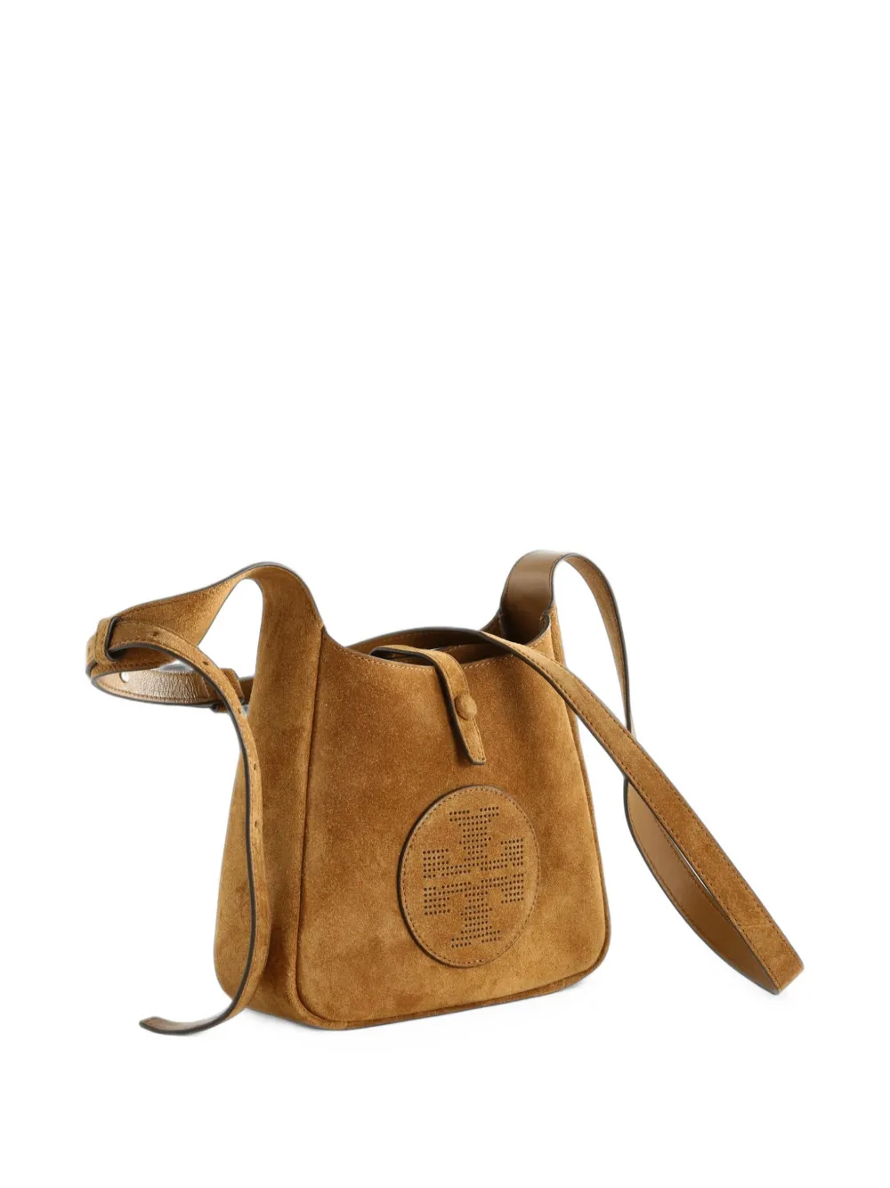 Tory Burch perforated logo shoulder bag Beige