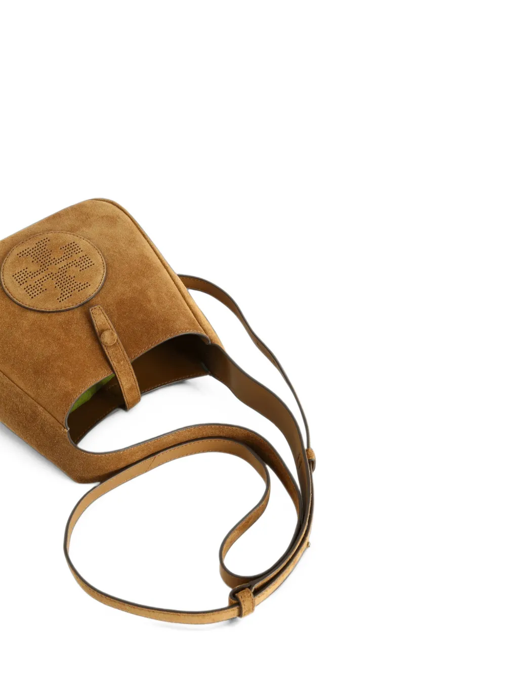 Tory Burch perforated logo shoulder bag Beige