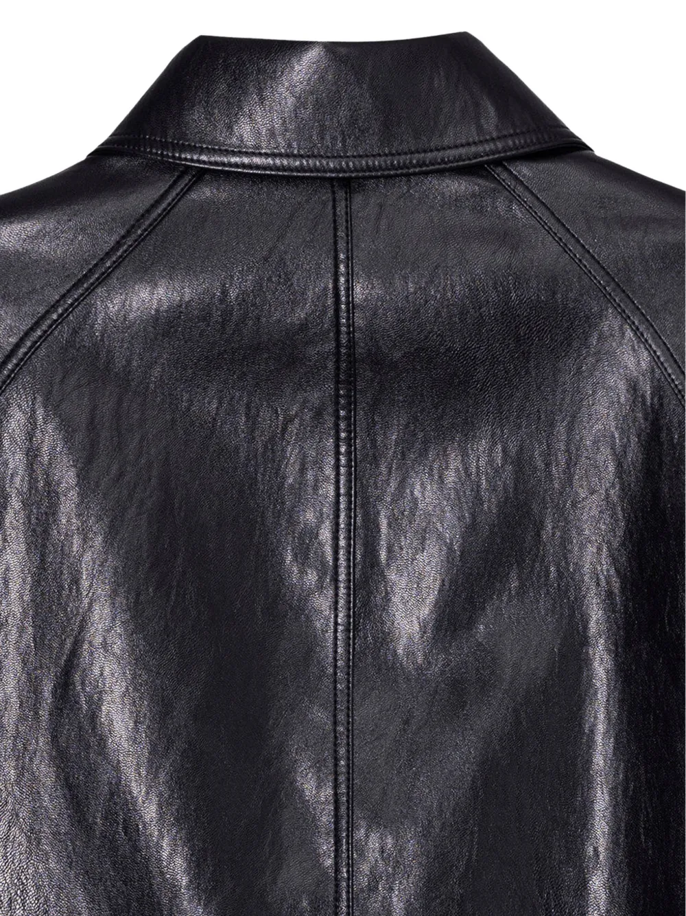 DUNST Lily button-up raglan-sleeve jacket Zwart