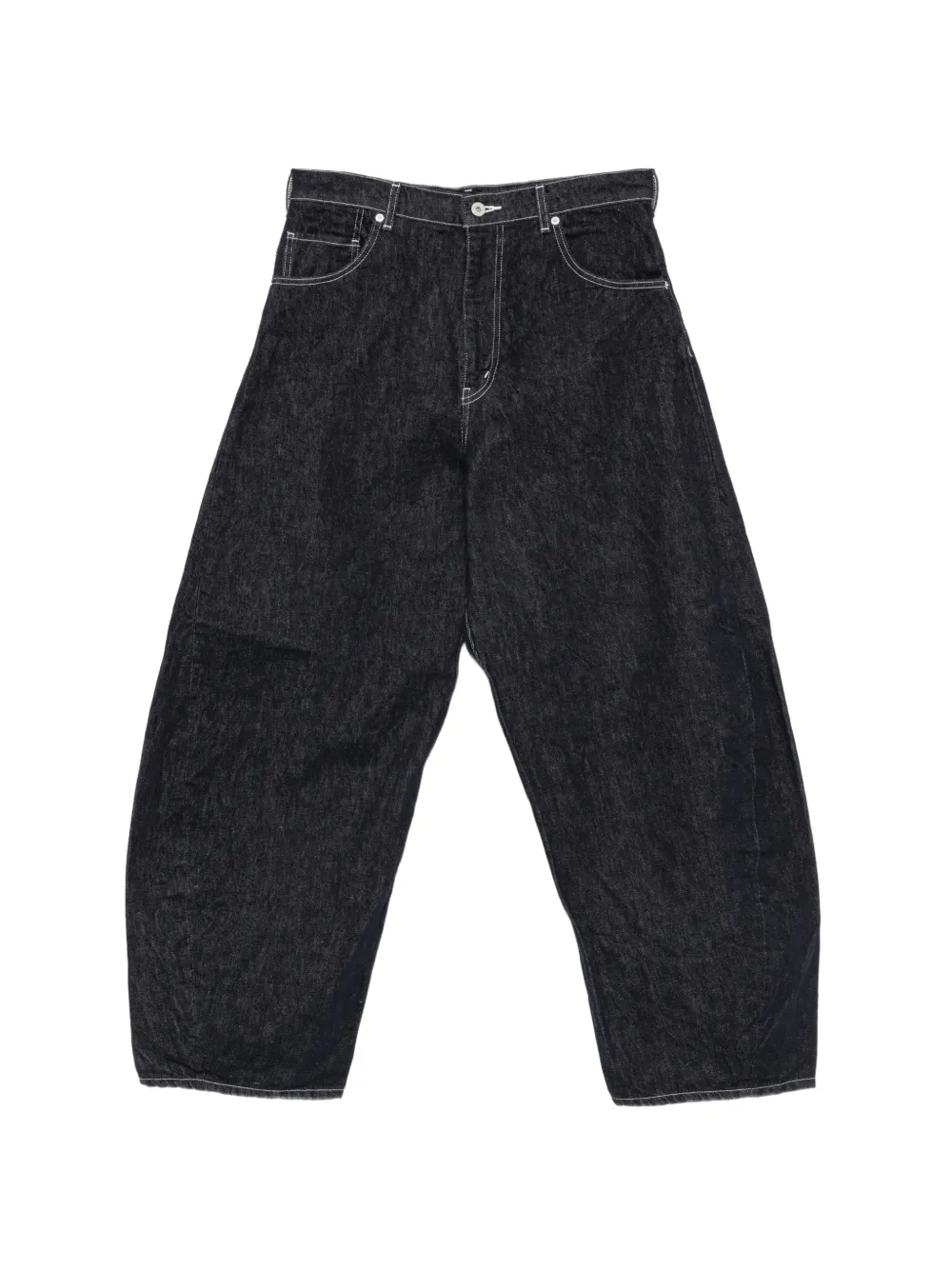 Comme des Garçons Homme contrast-stitch jeans Zwart