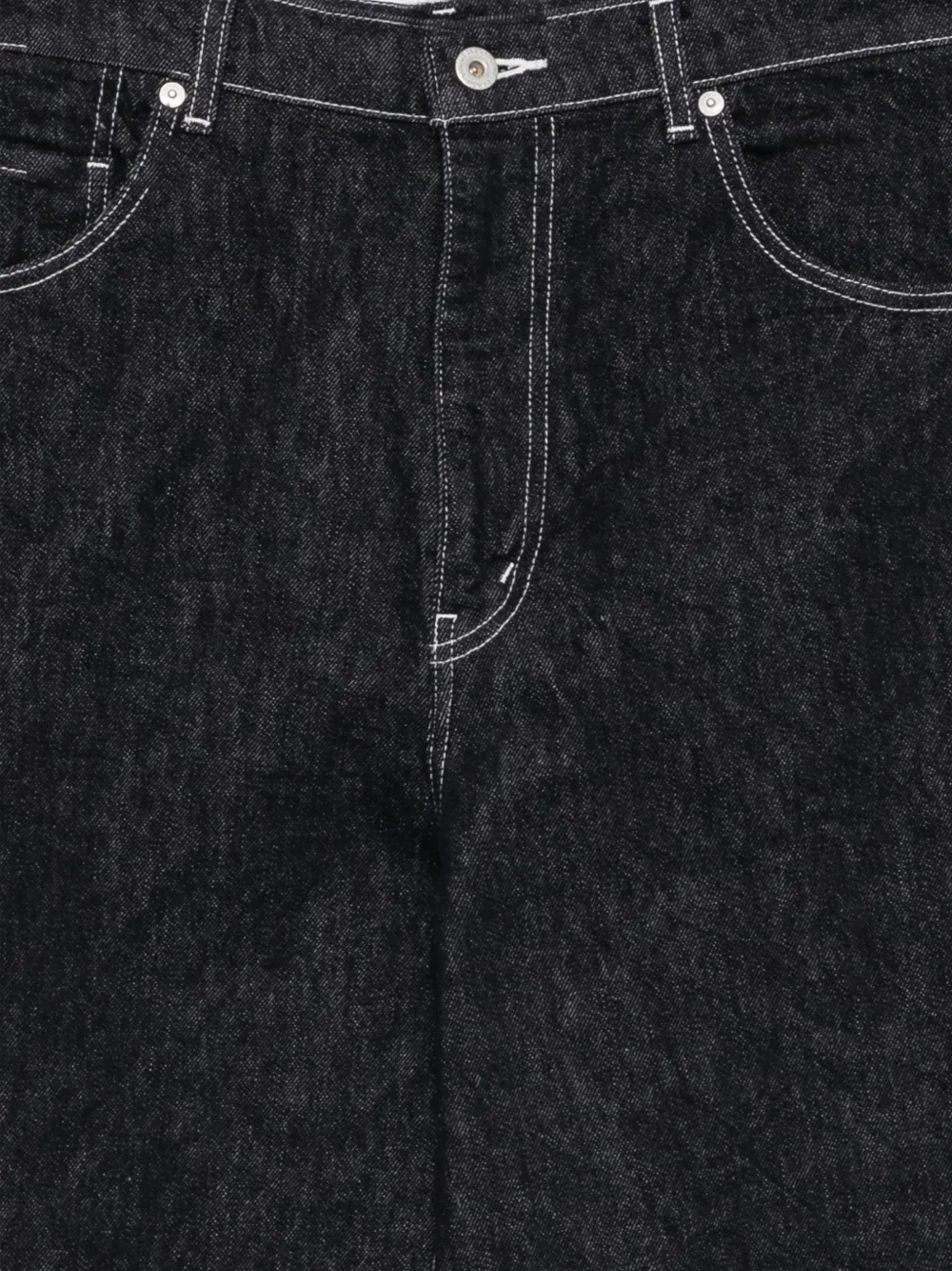 Comme des Garçons Homme contrast-stitch jeans Zwart