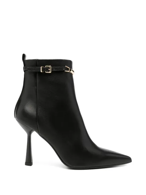 Chantal buckle-detail pointed-toe ankle boots