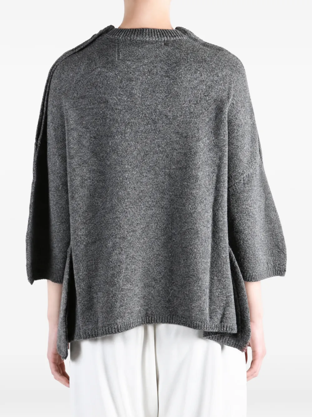 Comme Des Garçons Comme Des Garçons asymmetric-hem sweater Grijs