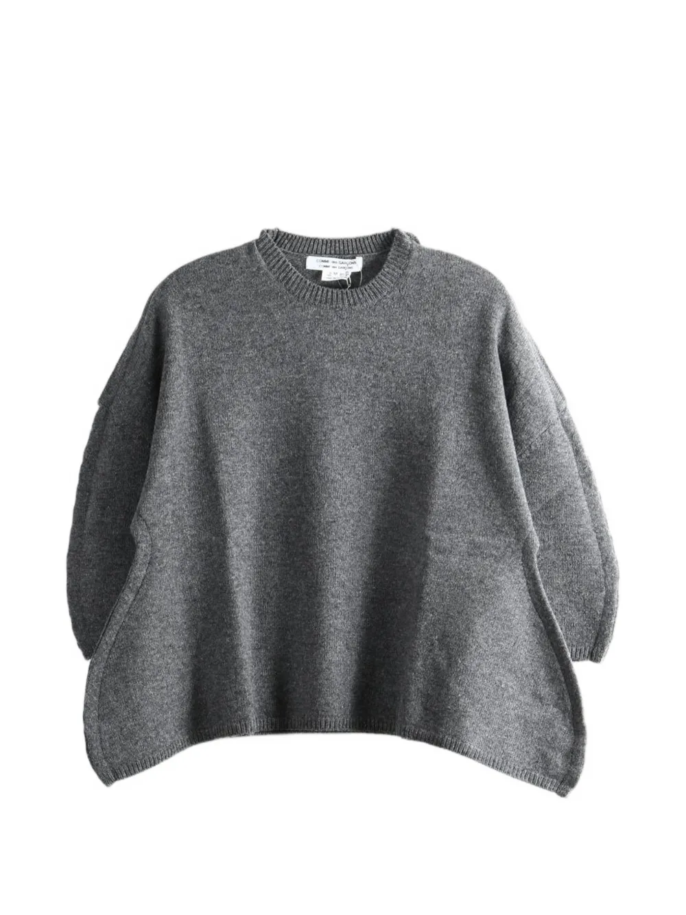 Comme Des Garçons Comme Des Garçons asymmetric-hem sweater Grijs