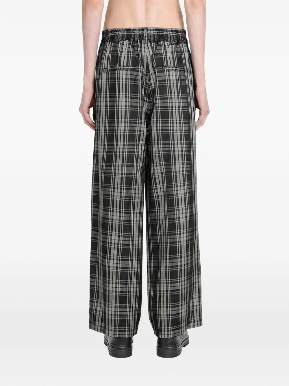 Song For The Mute Broek met tartan-ruit Zwart