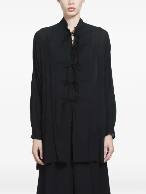 Yohji Yamamoto ribbon-detail mini dress