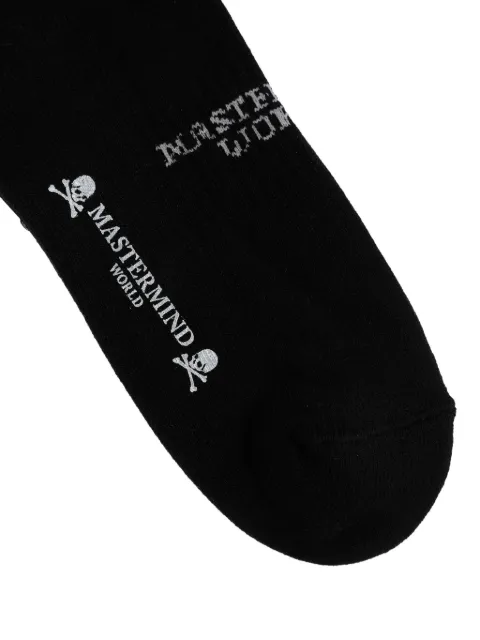 Mastermind World Skull logo-print socks