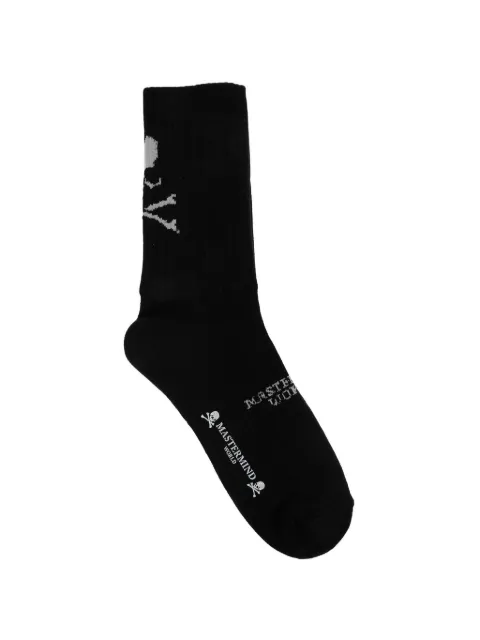 Mastermind World Skull logo-print socks