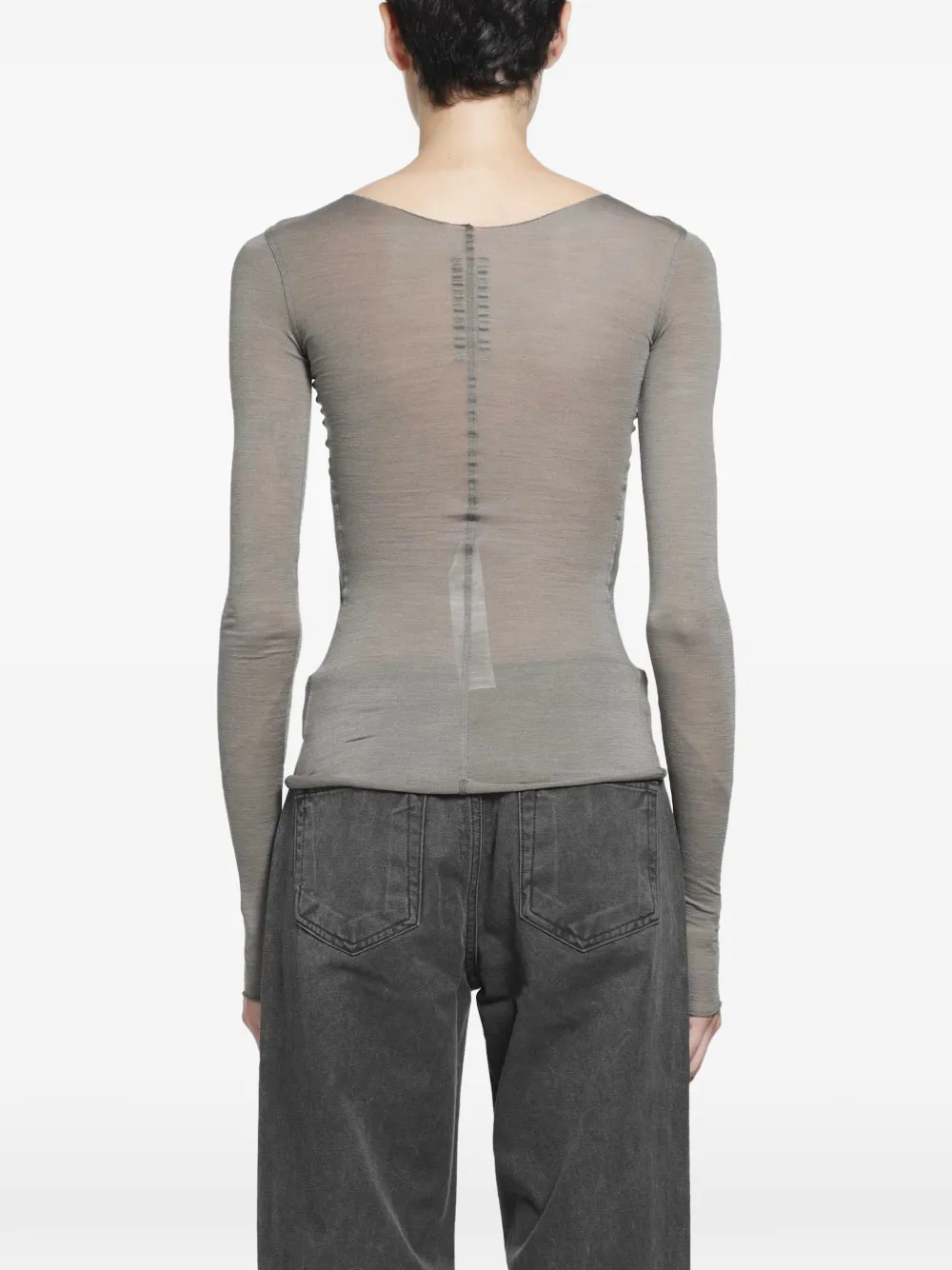 Rick Owens LS Temple T-shirt Beige