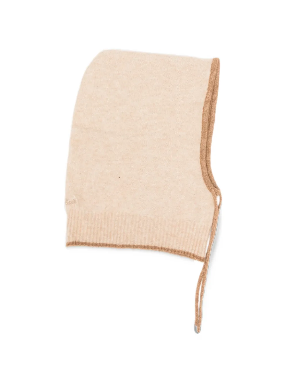 MC2 Saint Barth Harlow ribbed-knit hood Beige