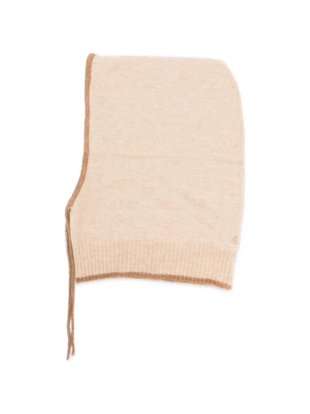 MC2 Saint Barth Harlow ribbed-knit hood Beige