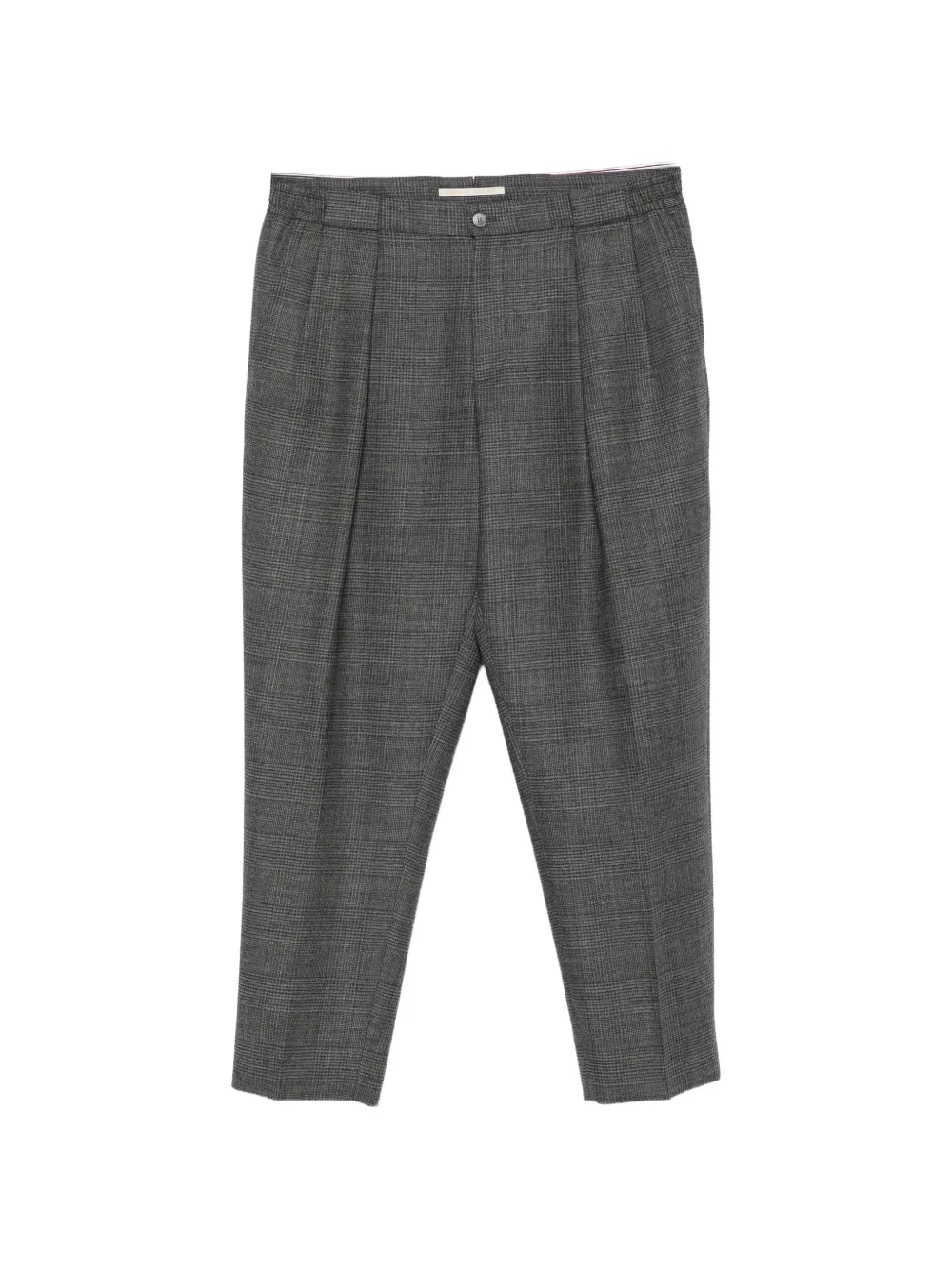 Briglia 1949 Portobellos check pleated trousers | Grey | Image 1