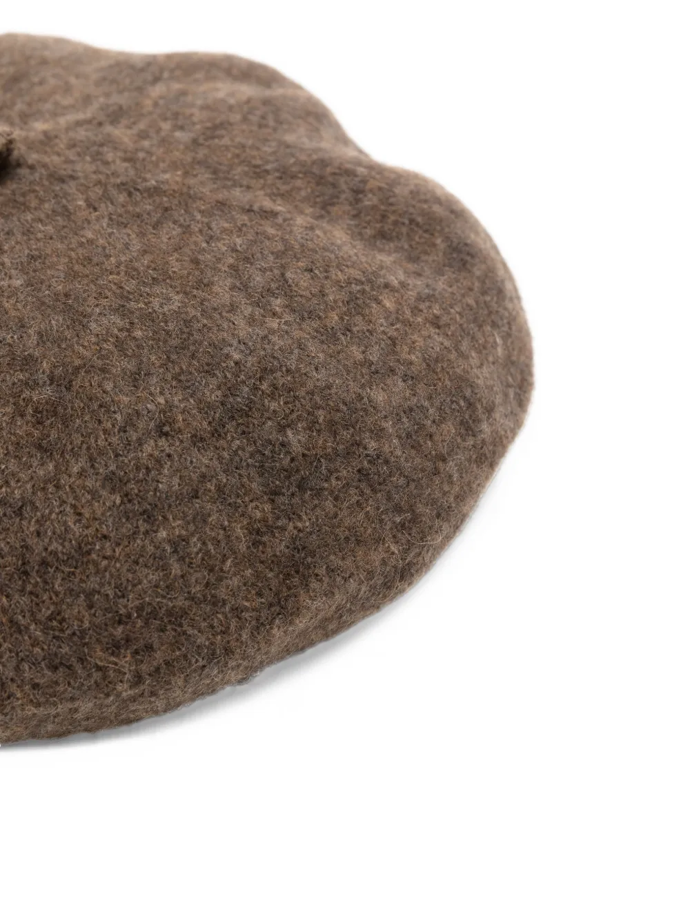 MC2 Saint Barth stalk-detail beret Bruin