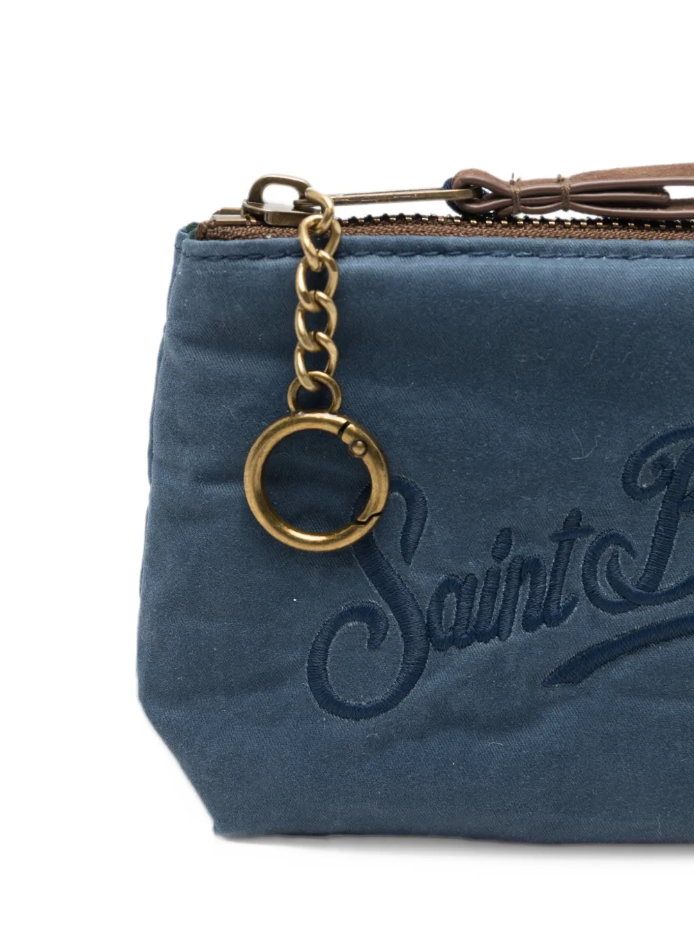 MC2 Saint Barth mini Aline embroidered wallet Blauw