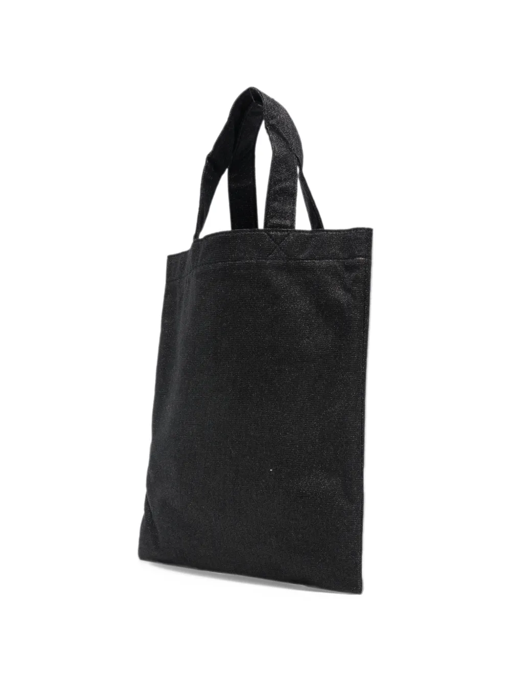 MC2 Saint Barth mini Essential glitter-effect logo-embroidered tote bag Zwart