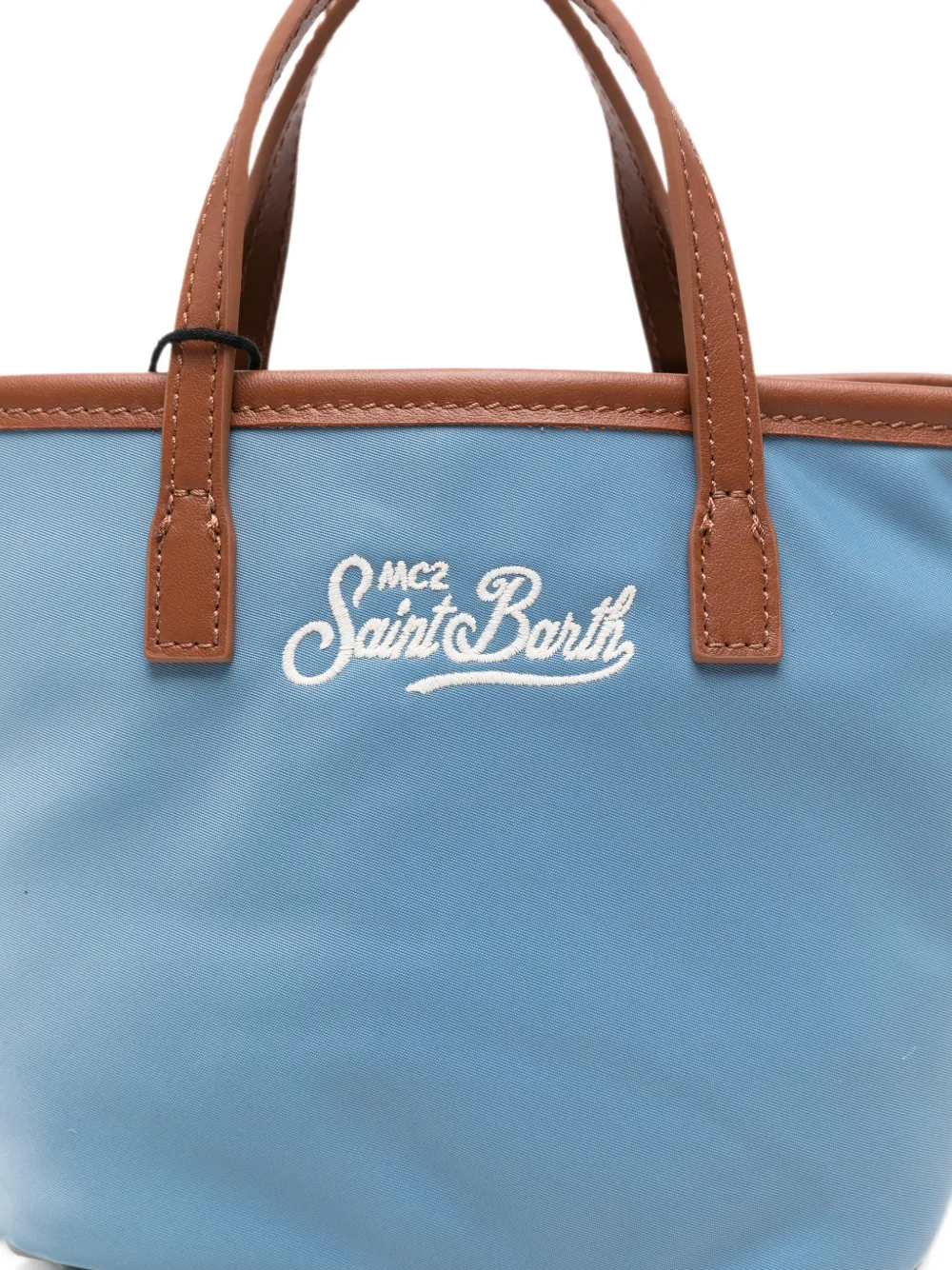 MC2 Saint Barth logo-embroidered mini bag Blauw