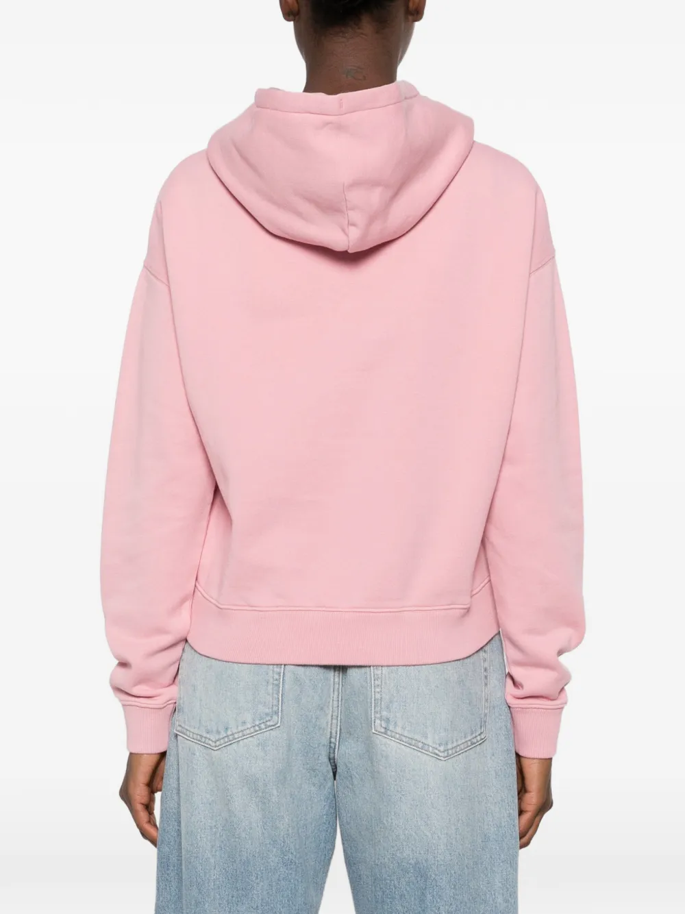 MC2 Saint Barth Mindy logo-patch drawstring hoodie Roze