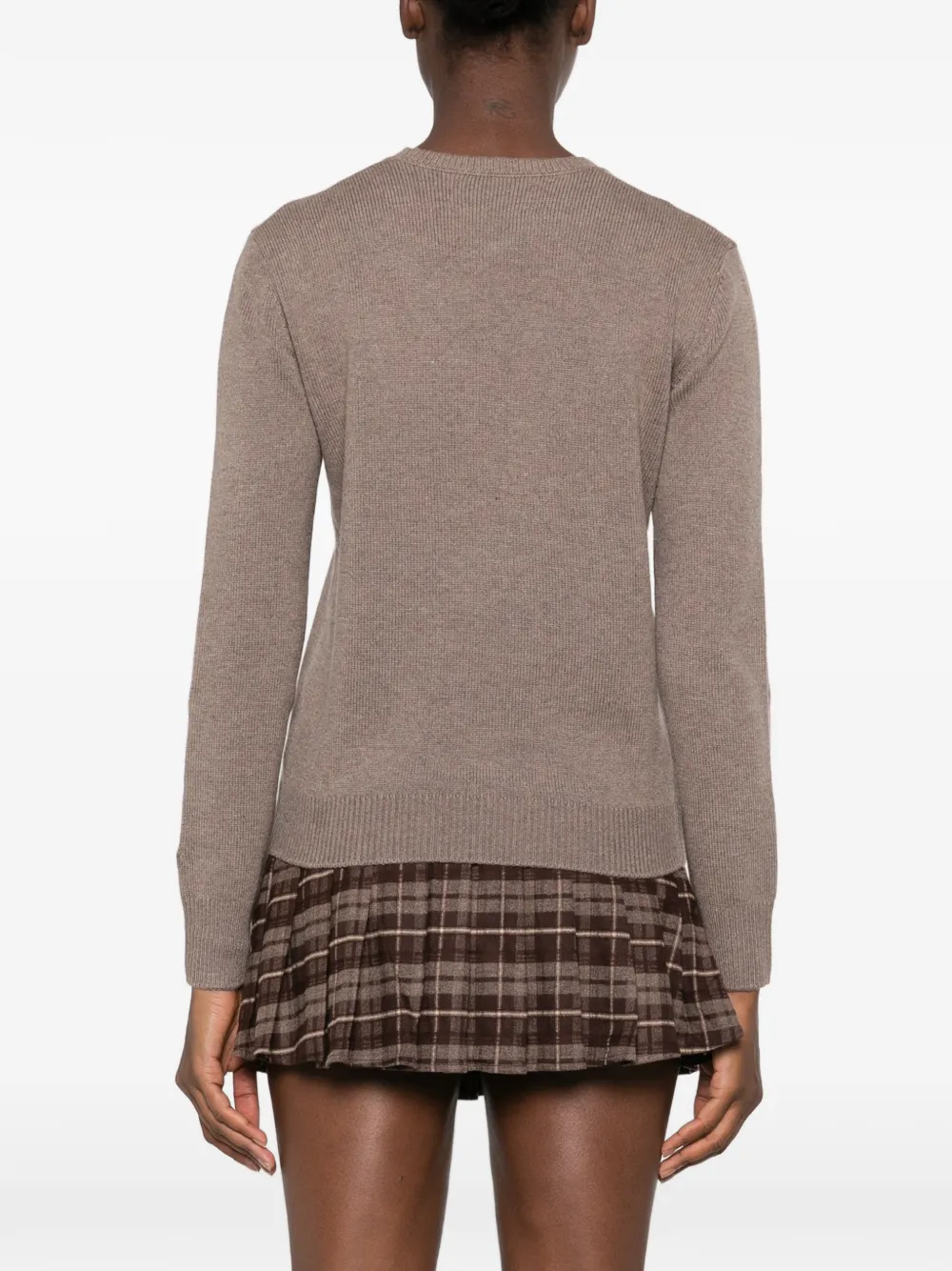 MC2 Saint Barth New Queen embroidered crew-neck sweater Beige