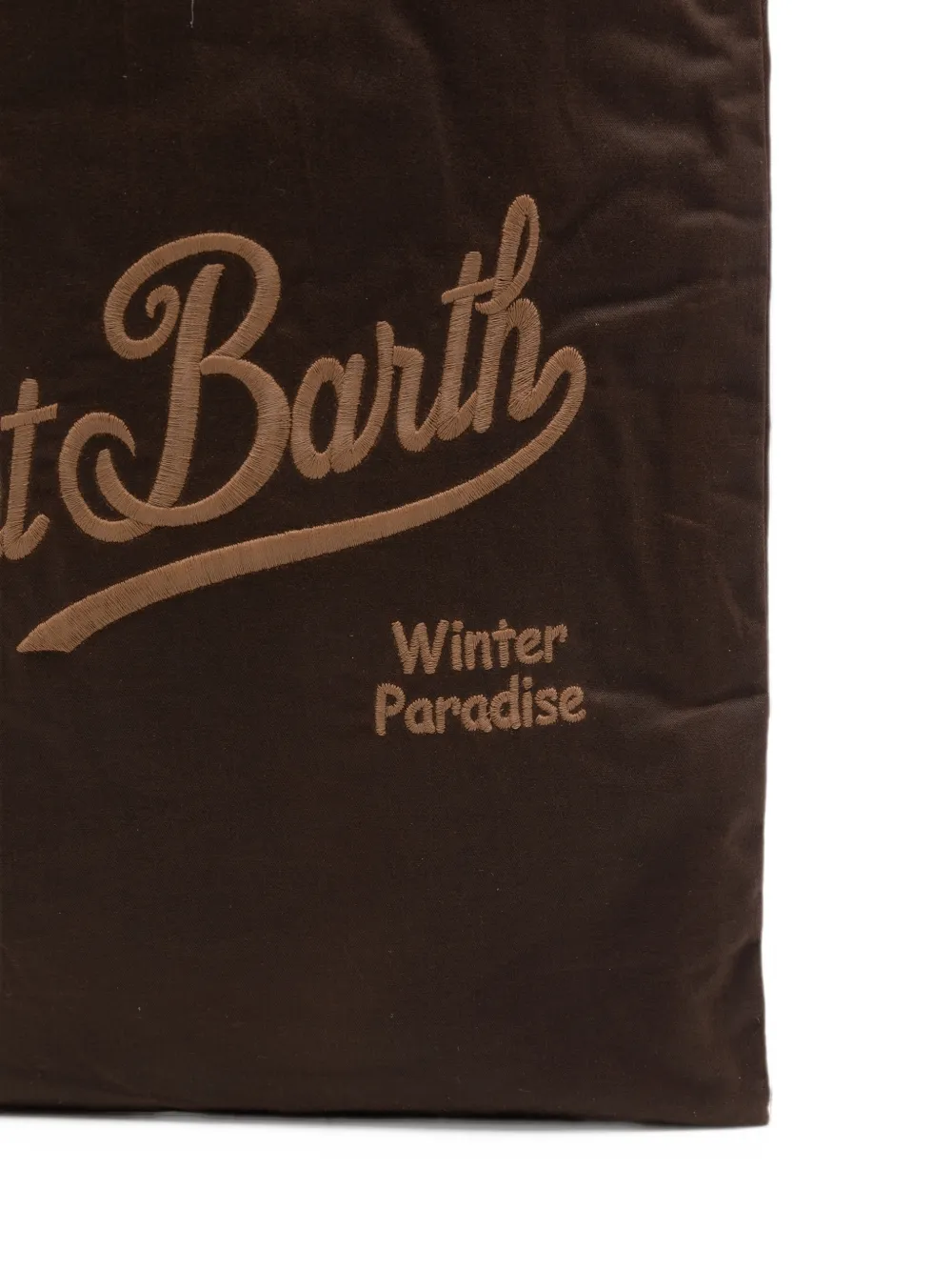 MC2 Saint Barth mini Essential Saint Barth-embroidered tote bag Bruin