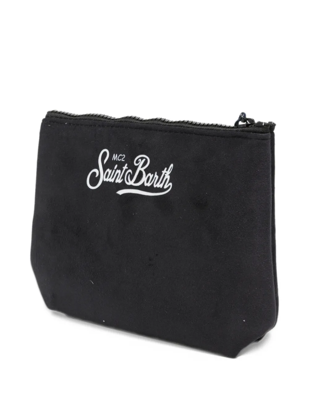 MC2 Saint Barth Aline graphic-print zip-top clutch bag Zwart