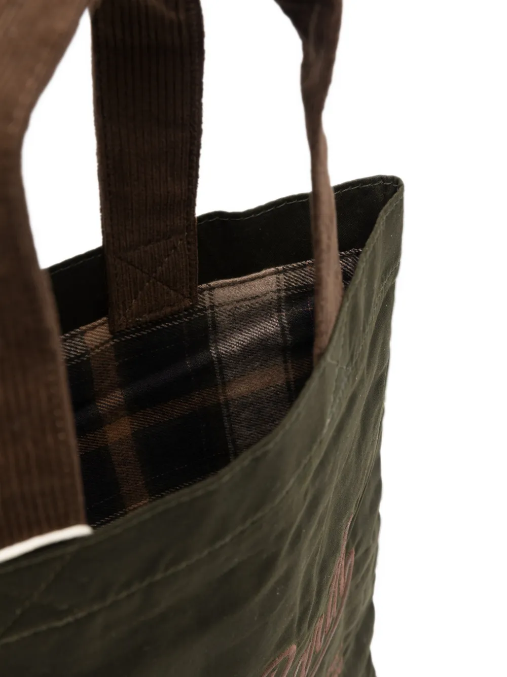 MC2 Saint Barth mini Essential embroidered-logo tote bag Groen