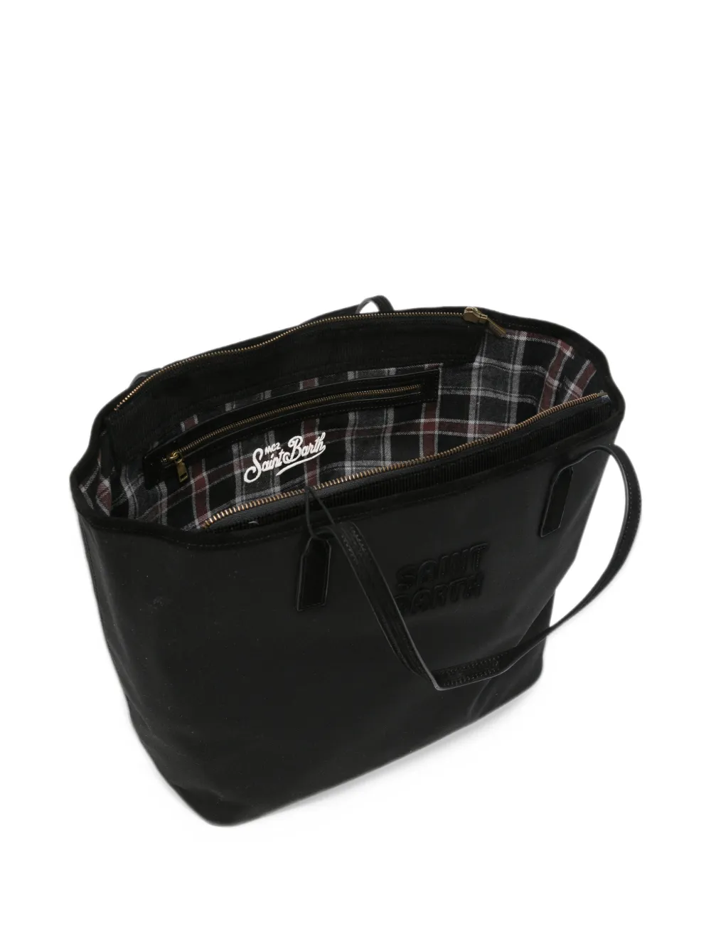 MC2 Saint Barth logo-embroidered tote bag Zwart