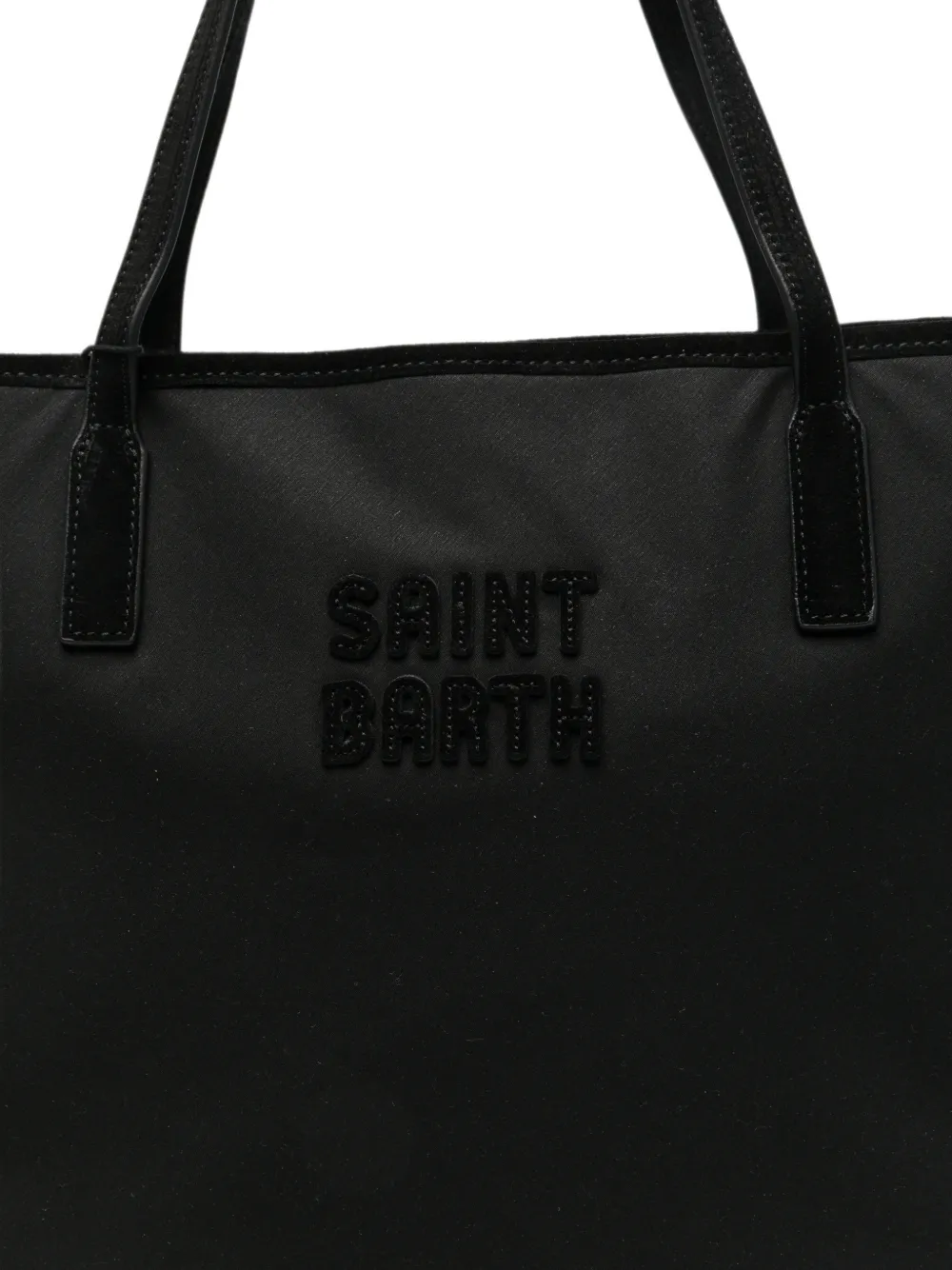 MC2 Saint Barth logo-embroidered tote bag Zwart