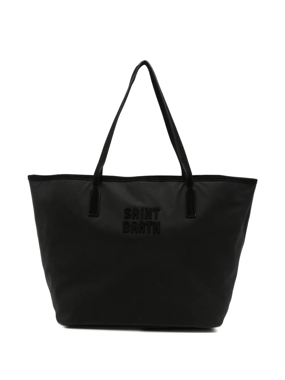 MC2 Saint Barth Shopper met geborduurd logo Zwart