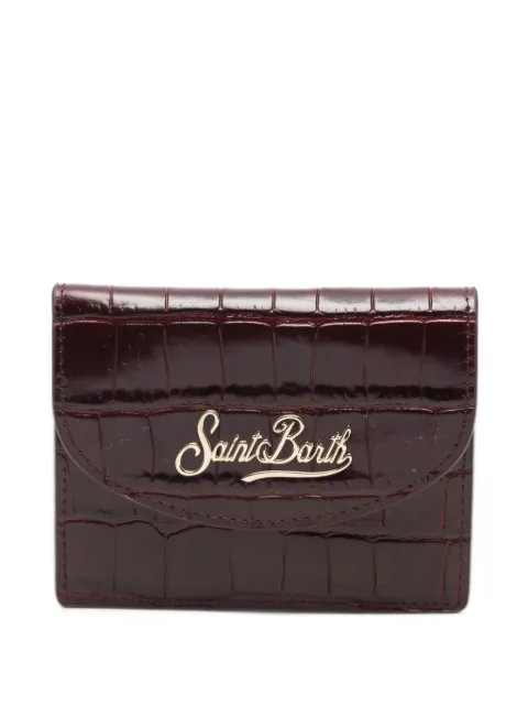 MC2 Saint Barth croc-effect logo-plaque wallet