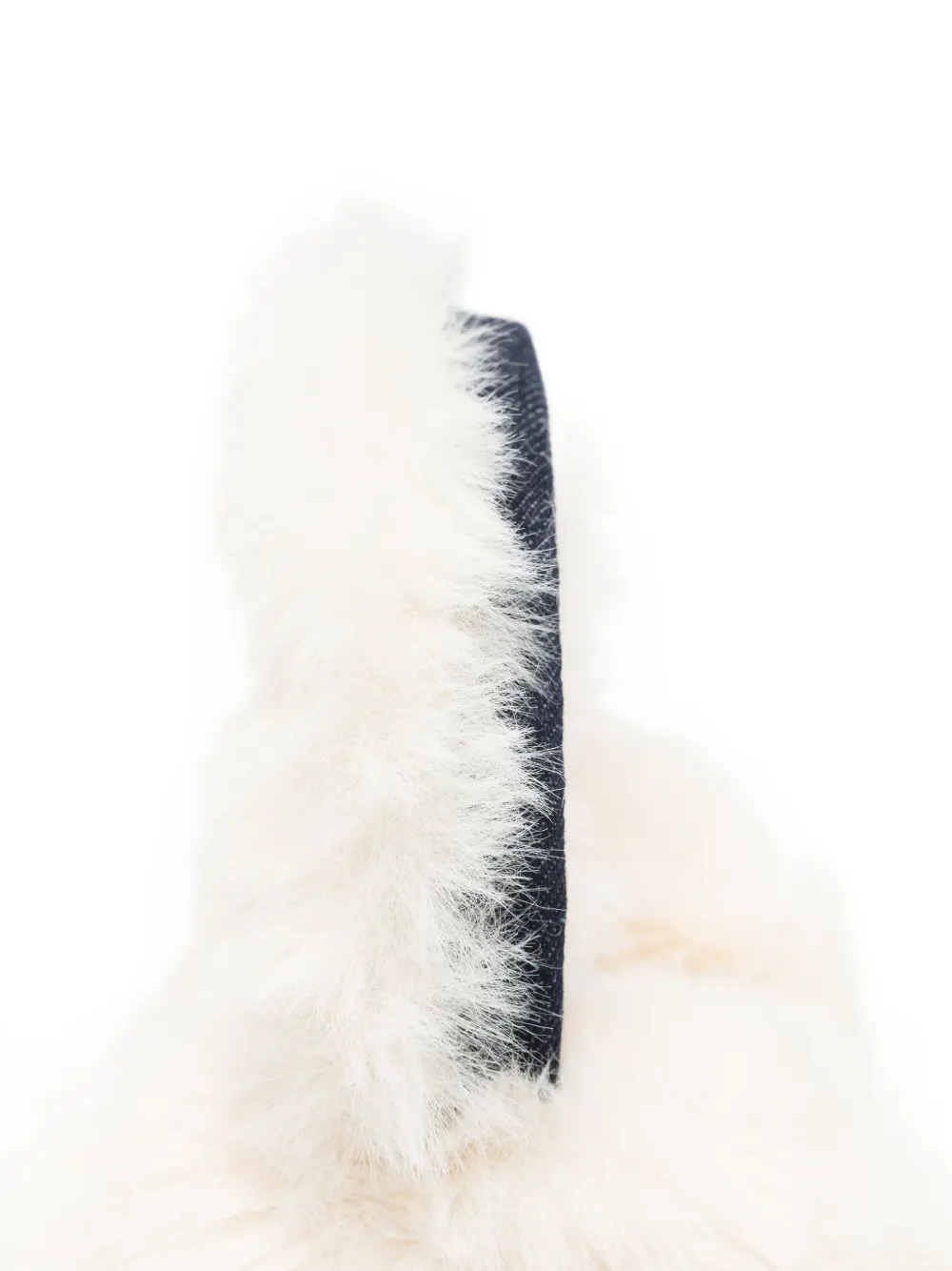 MC2 Saint Barth denim faux-fur earmuffs Blauw