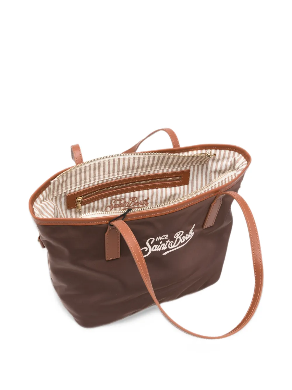 MC2 Saint Barth logo-embroidered tote bag Bruin
