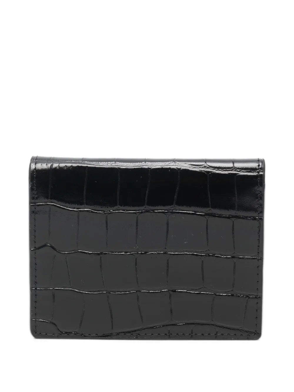 MC2 Saint Barth croc-effect leather wallet Zwart