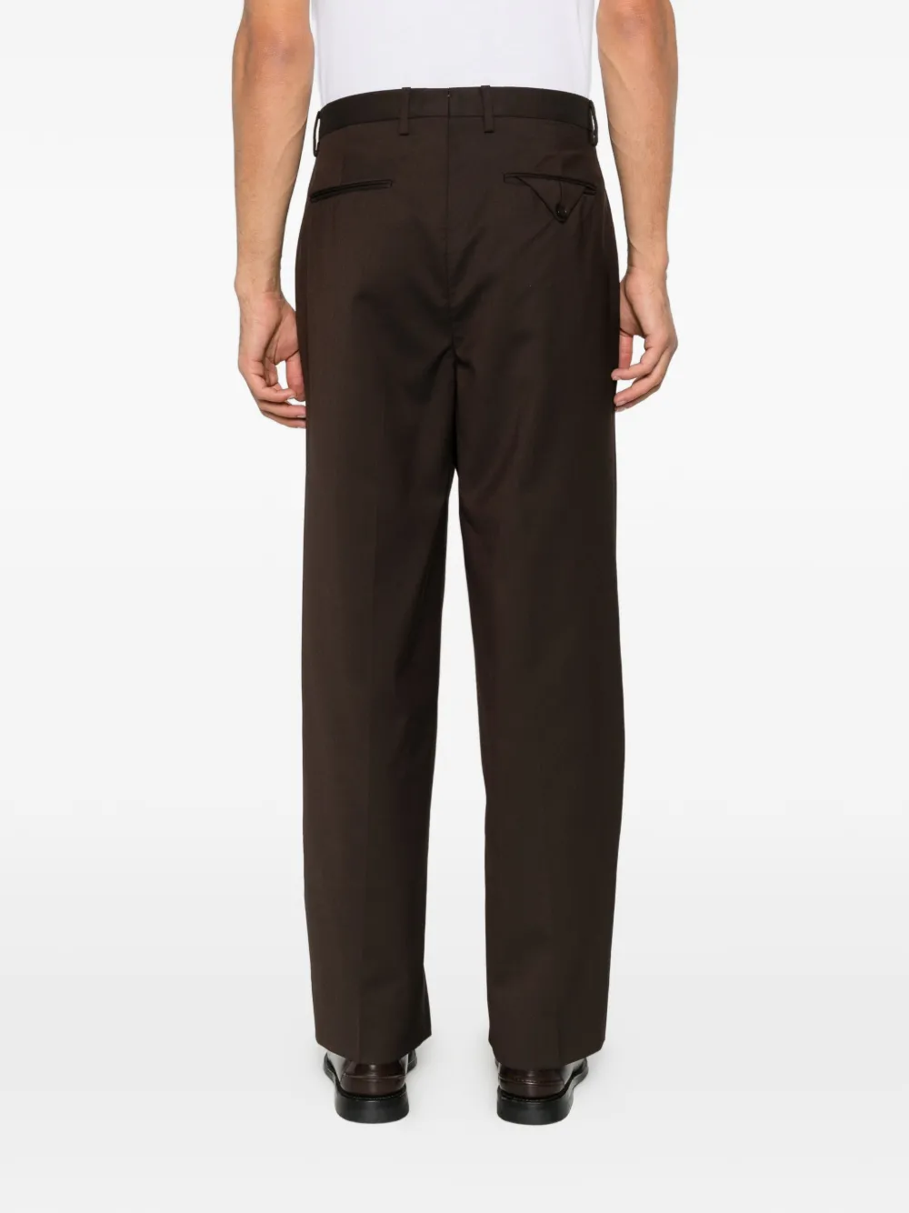 Briglia 1949 Marguttas pleated straight-leg trousers Bruin