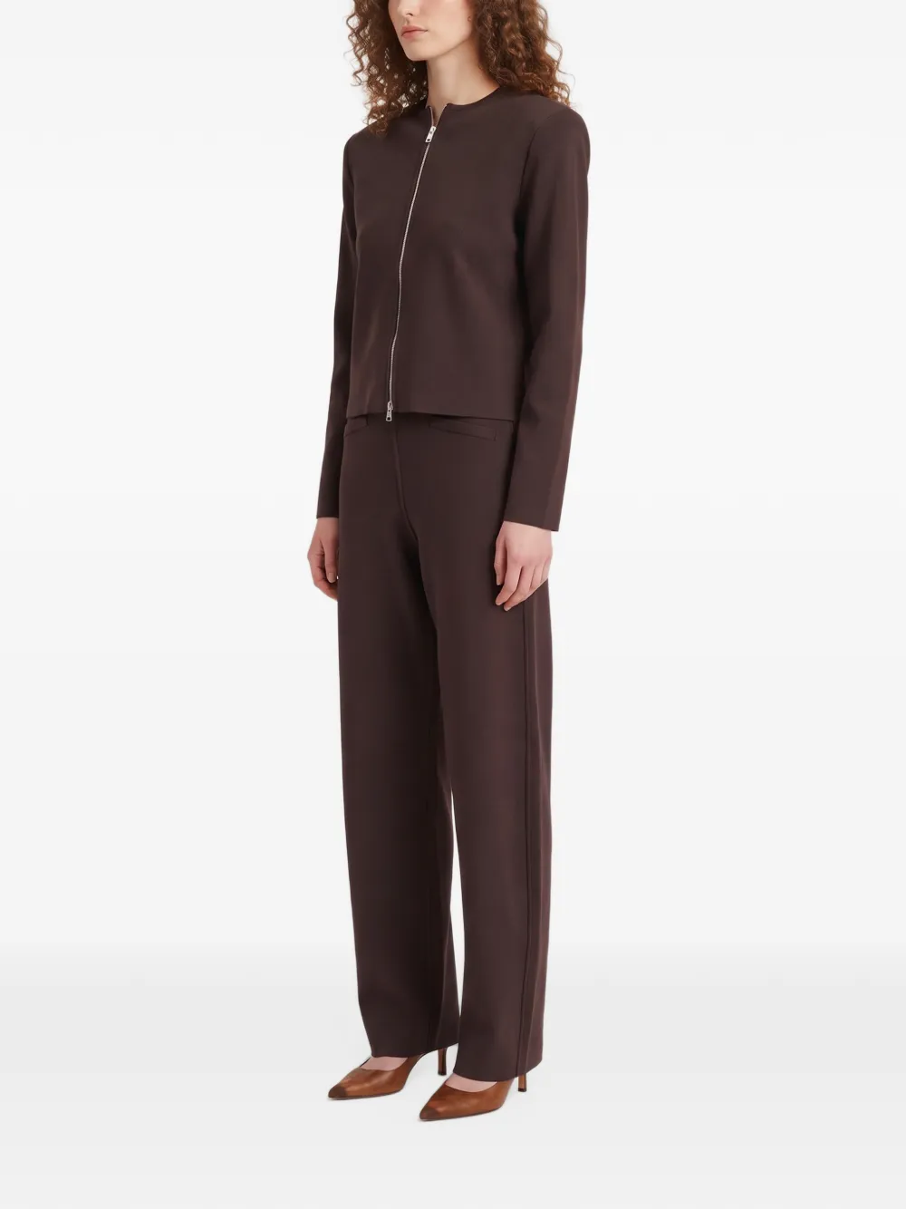 The Frankie Shop Mael padded cardigan brown Bruin