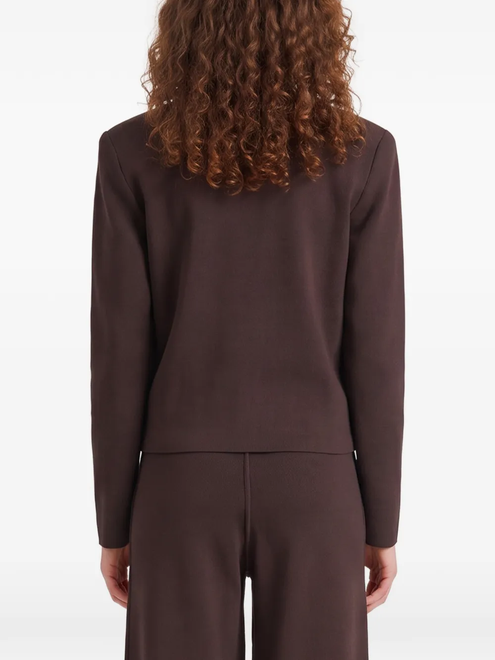 The Frankie Shop Mael padded cardigan brown Bruin