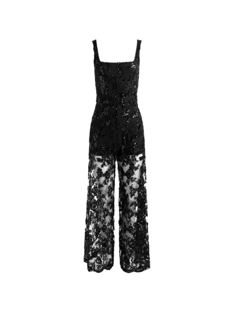 alice + olivia Isabella lace jumpsuit