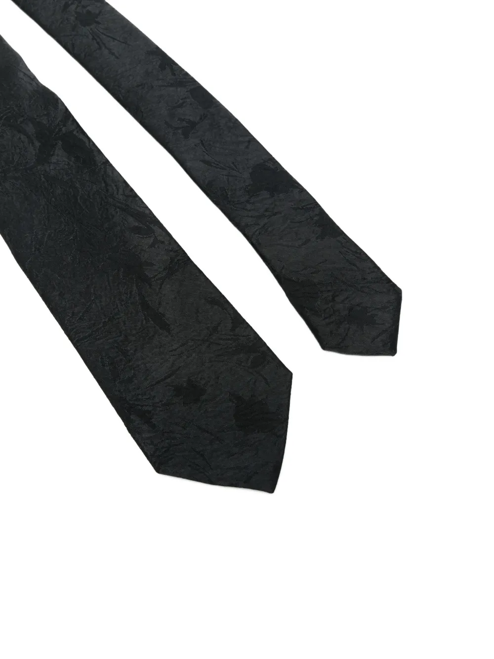 OUR LEGACY floral-jacquard tie Zwart