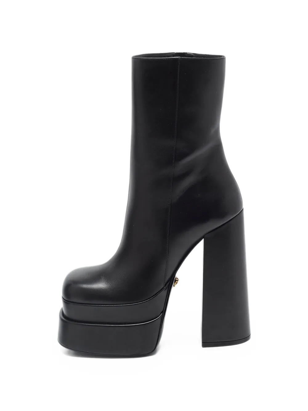 Versace Pre-Owned Intrico double platform ankle boots - Nero