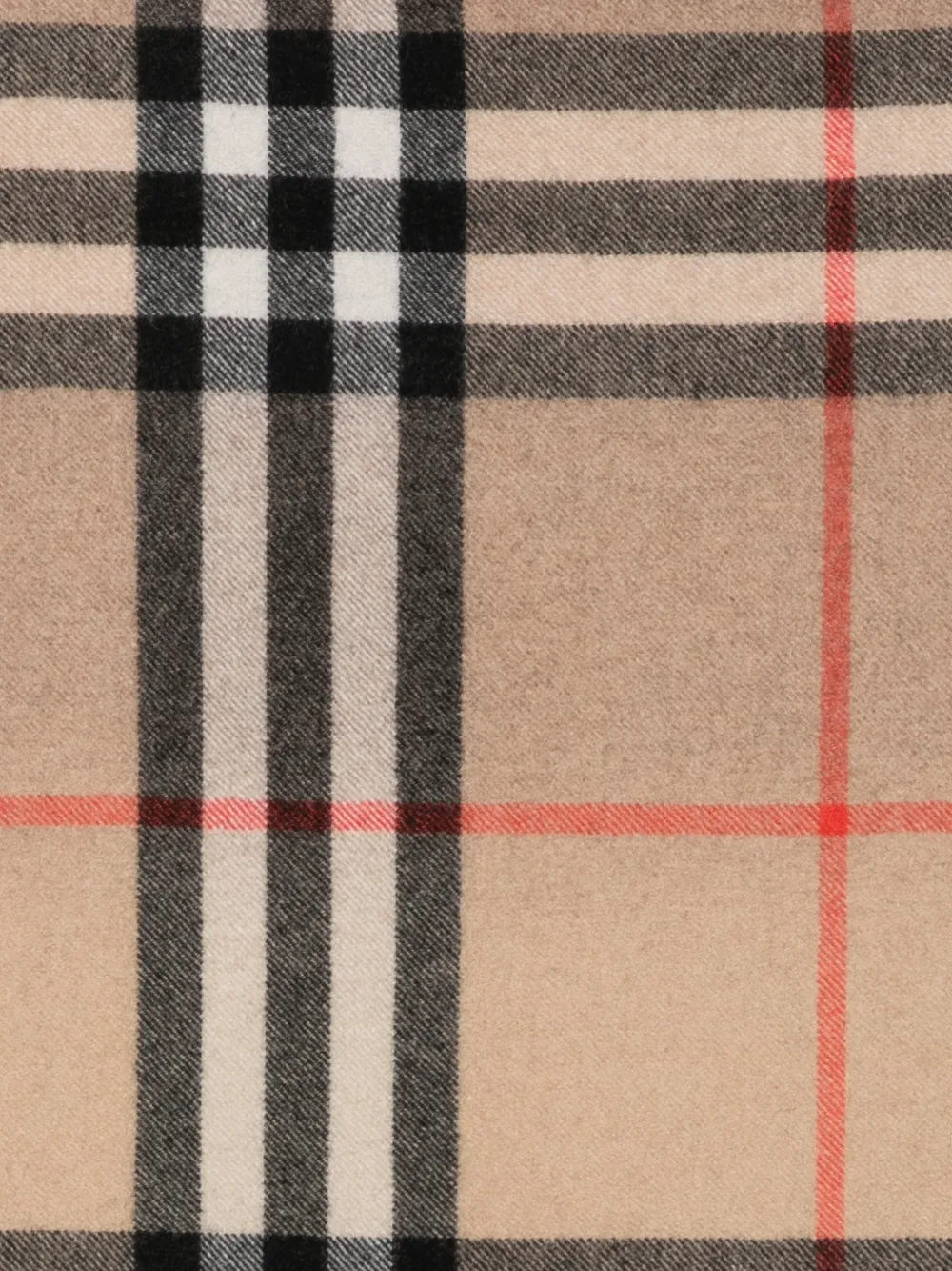 Burberry Check fringed scarf Beige