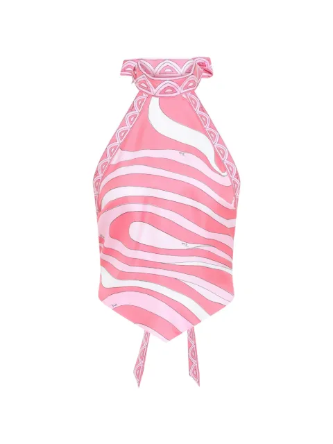 PUCCI Marmo-print silk blouse