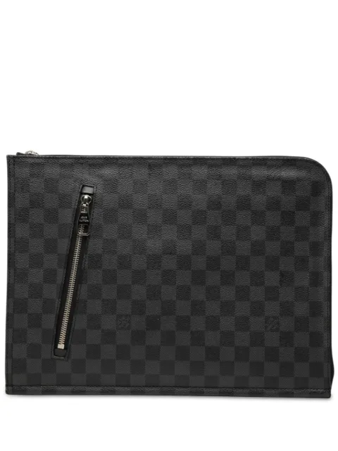 Louis Vuitton Pre-Owned 2012 Damier Graphite Poche Documents Portfolio clutch bag