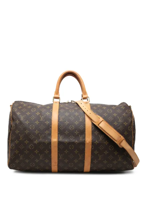 Louis Vuitton Pre-Owned 2000 모노그램 키폴 반둘리에 50 트래블 백