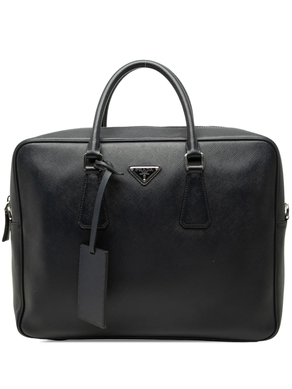 Prada Pre-Owned 2013-2026 Saffiano Briefcase business bag - Nero
