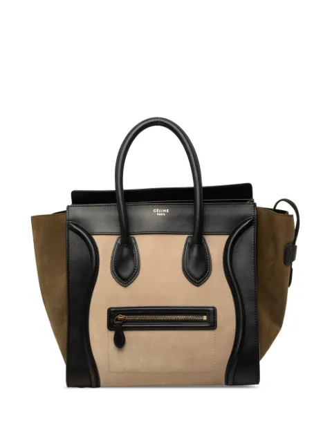 Celine Pre-Owned tote de viaje mini de piel nobuck y becerro tricolor 2012